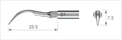 Насадка G1, NSK Для удаления зубного камня с передних зубов, шеек моляров, а также для удаления наддесневого камня.